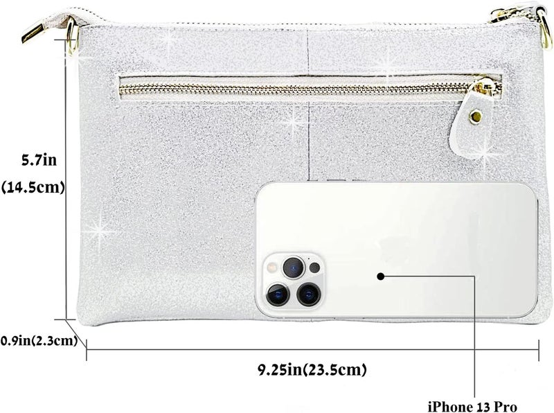 Beurlike Leather Wristlet Wallet Clutch Purses For Women Small Crossbody Phone Bags - Image 3